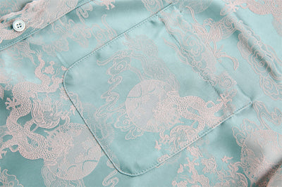 Camisa Estampada con Patrón Dragón para Hombre - Image 18