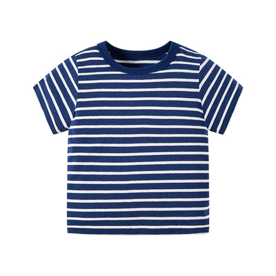 Playera a Rayas de Manga Corta para Niño - Ropa Casual Cómoda - Image 7