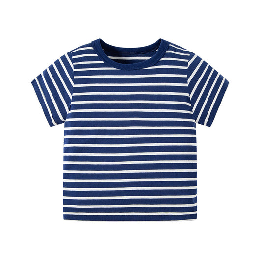 Playera a Rayas de Manga Corta para Niño - Ropa Casual Cómoda - Image 7