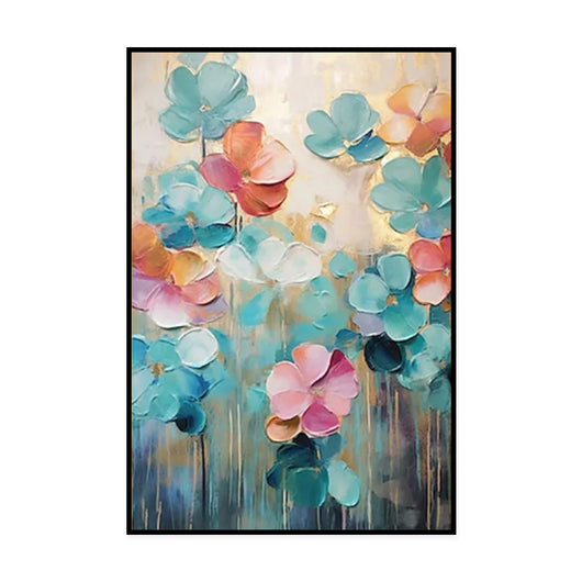 Cuadro de Flores Pintado a Mano - Arte en Lienzo para Sala de Estar - Image 5