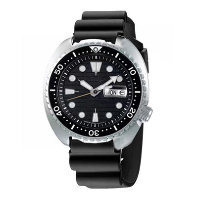 Reloj de Acero Bicolor con Banda Rotativa y Movimiento de Cuarzo - Image 9
