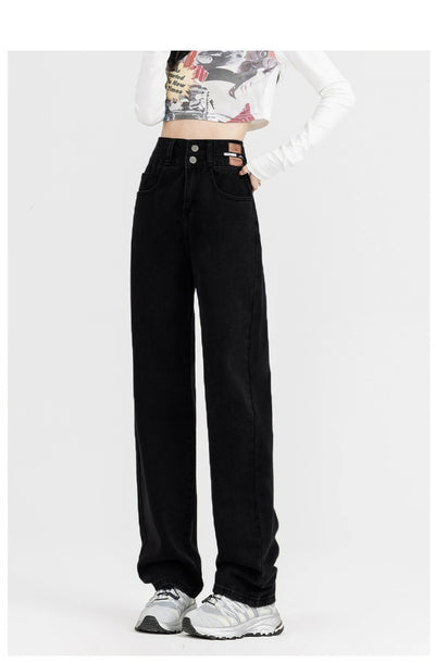 Jeans Anchos Forro Polar Térmico Efecto Adelgazante para Mujer - Image 22
