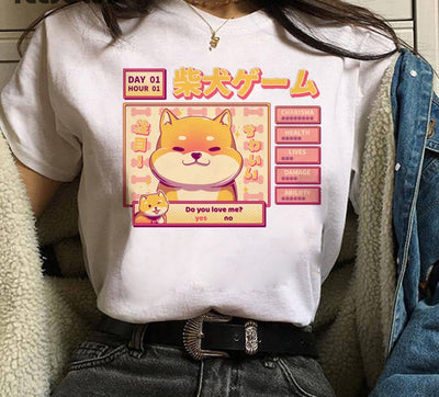 Playera de Pareja Estampado Shiba Inu para Hombre y Mujer - Image 4