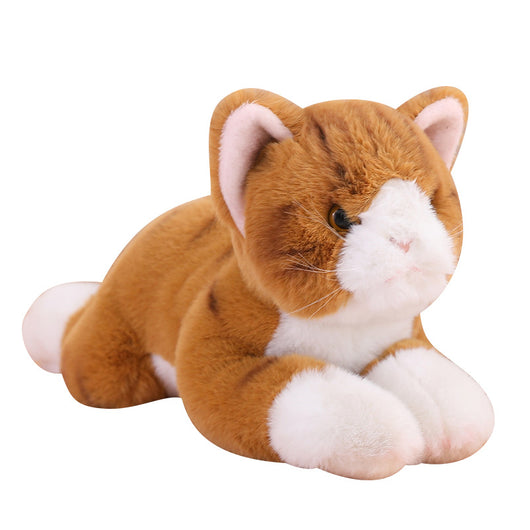 Gato de Peluche Realista Acostado - Muñeco Suave para Abrazo - Image 2