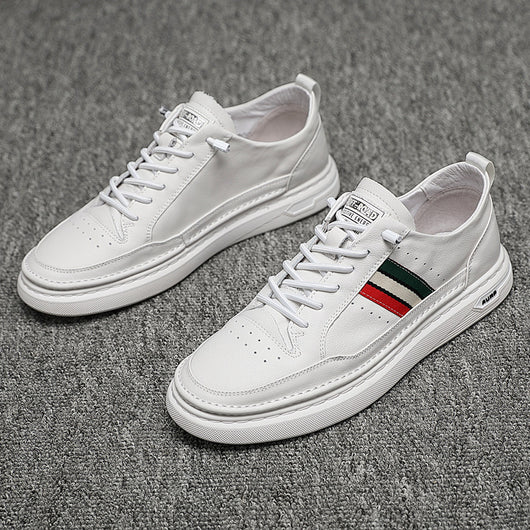 Zapatillas Blancas Cómodas para Estudiantes con Plantilla Elevadora - Image 3