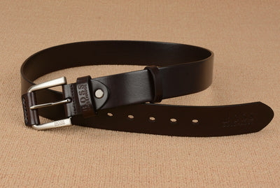 Cinturón de Cuero Genuino para Hombre con Hebilla de Pasador - Image 32