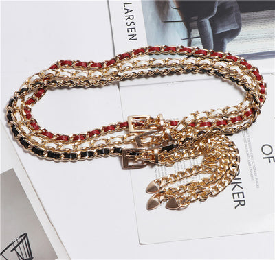 Conjunto de Falda con Cinturón y Suéter Versátil Estilo Coreano - Image 5