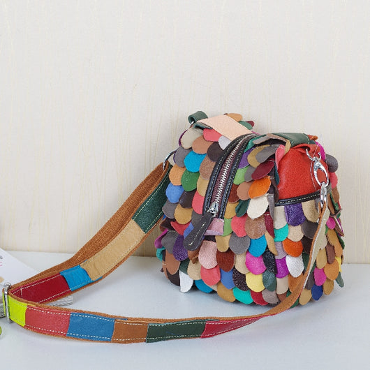 Bolso Mensajero de Cuero Genuino para Mujer - Piel de Oveja Premium - Image 16