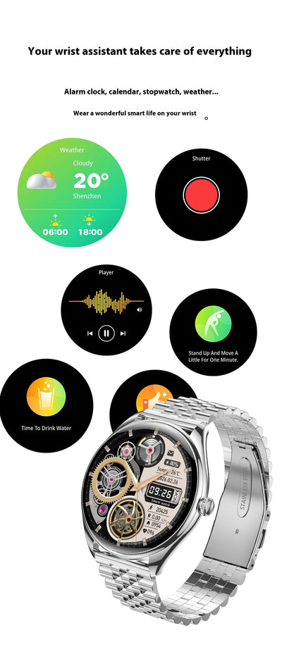Reloj Inteligente Ultra Delgado 1.43" con Monitor Cardíaco, Oxígeno en Sangre y Llamadas Bluetooth - Image 21