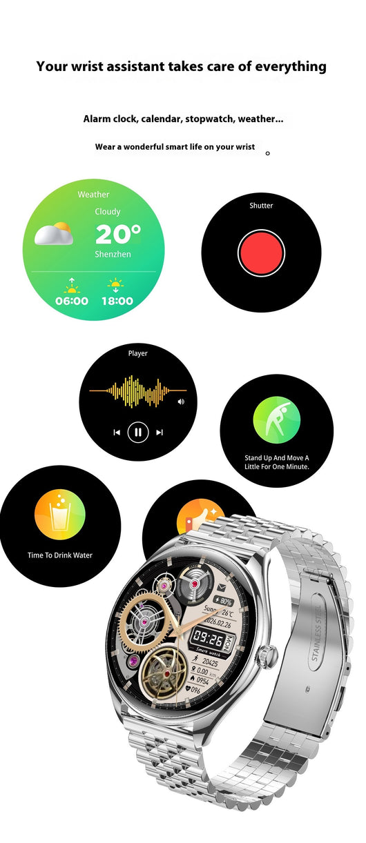 Reloj Inteligente Ultra Delgado 1.43" con Monitor Cardíaco, Oxígeno en Sangre y Llamadas Bluetooth - Image 21