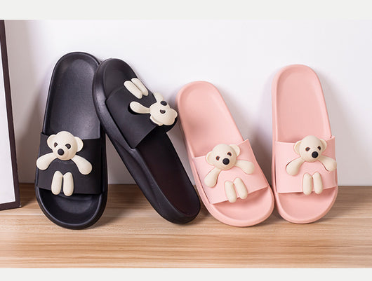 Sandalias y Pantuflas de Oso Cartoon para Parejas - Cómodas y Tiernas - Image 3