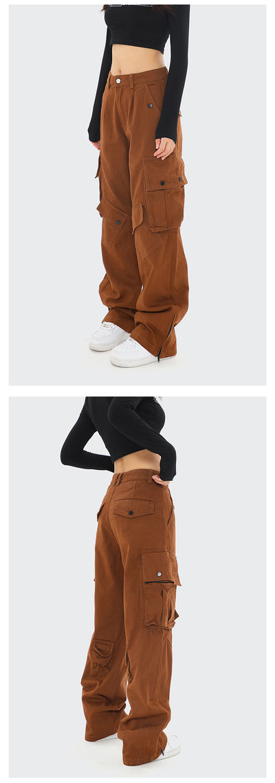 Pantalón Overol Ancho Estilo Otoño para Hombre - Image 8