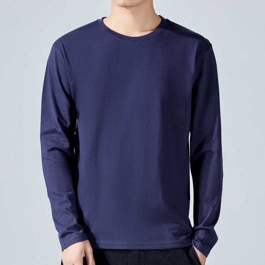 Camiseta Manga Larga Básica de Algodón para Hombre - Image 6