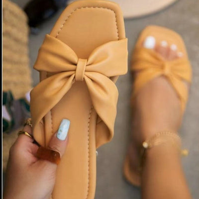 Pantuflas Femeninas con Moño y Suela Plana - Image 11