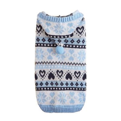 Suéter Térmico para Perro Pequeño - Diseño de Copos de Nieve y Rayas - Image 5