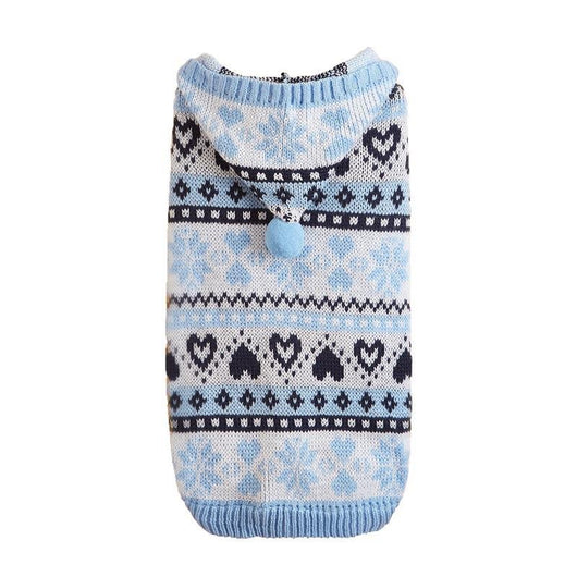 Suéter Térmico para Perro Pequeño - Diseño de Copos de Nieve y Rayas - Image 5