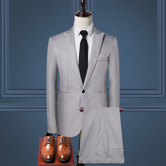 Conjunto de Dos Piezas Casual Liso para Hombre - Image 2