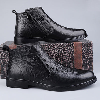 Botas de Invierno para Hombre - Cuero Alto con Forro Térmico - Image 9
