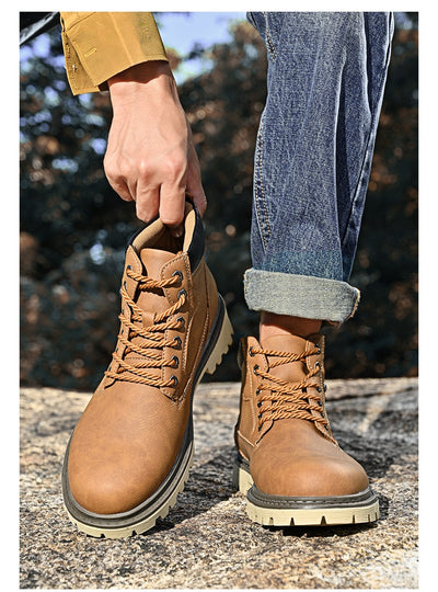 Botas Casuales Martin de Cuero Genuino para Hombre - Caña Media - Image 11