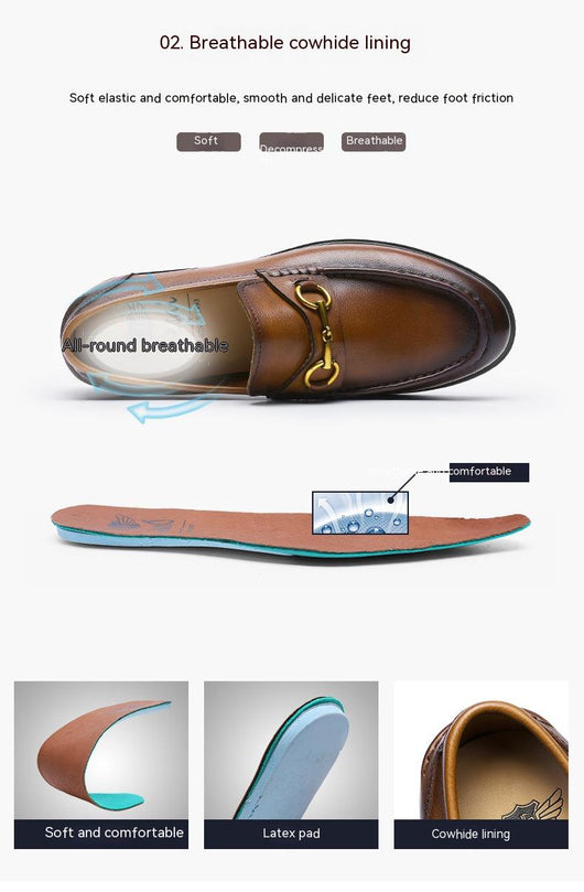 Zapatos Casuales de Cuero para Hombre con Suela Flexible - Image 6