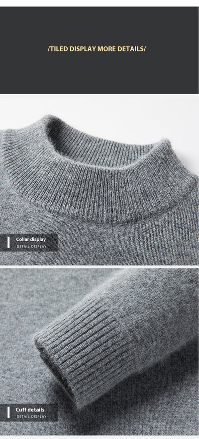 Suéter Cuello Alto Casual para Hombre - Diseño Minimalista Versátil - Image 20