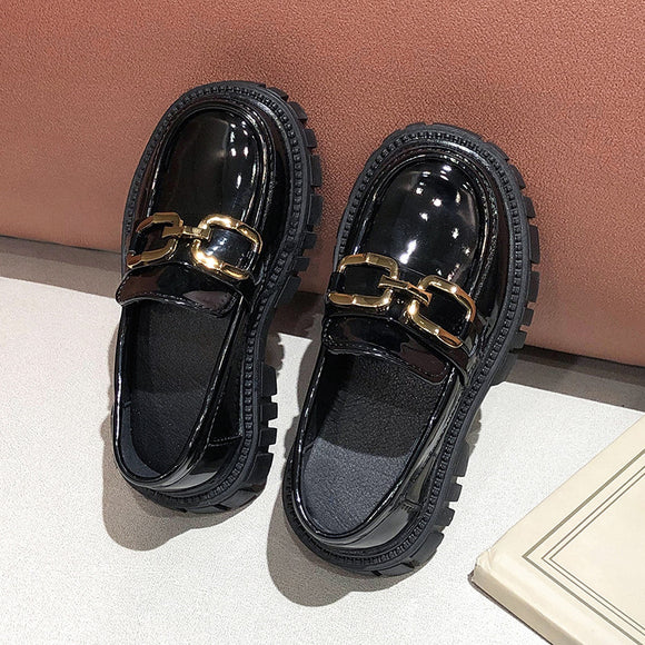 Sapatos Infantis Formais Estilo Inglês com Sola Grossa