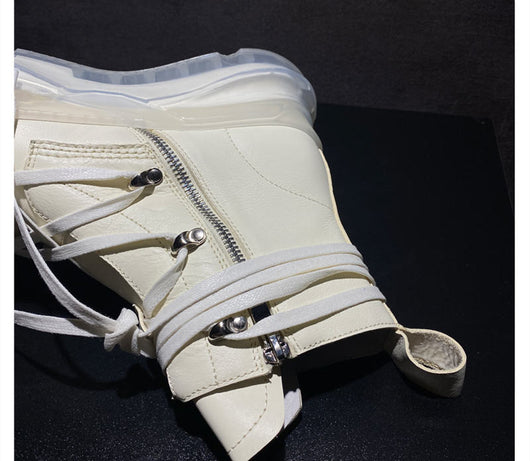 Botas Altas de Cuero Genuino con Plataforma para Hombre - Image 14