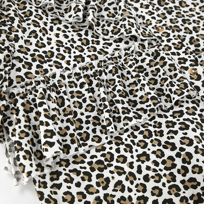 Blusa Leopardo con Volantes Manga Larga para Mujer - Image 12