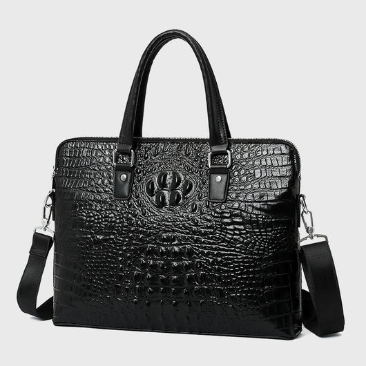 Maletín Ejecutivo para Hombre con Patrón Cocodrilo - Bolsa de Negocios y Computadora - Image 18