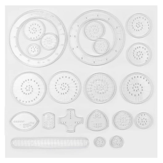 Kit de Reglas Curvas y Kaleidoscopio Mágico - Set 22 Piezas para Dibujo Profesional - Image 9