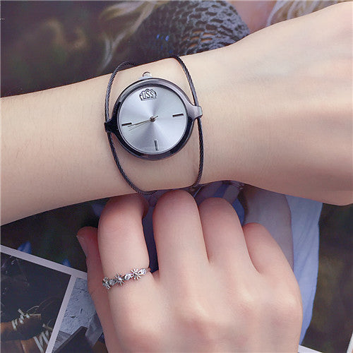 Reloj Retro para Niñas con Brazalete de Acero Minimalista - Image 4