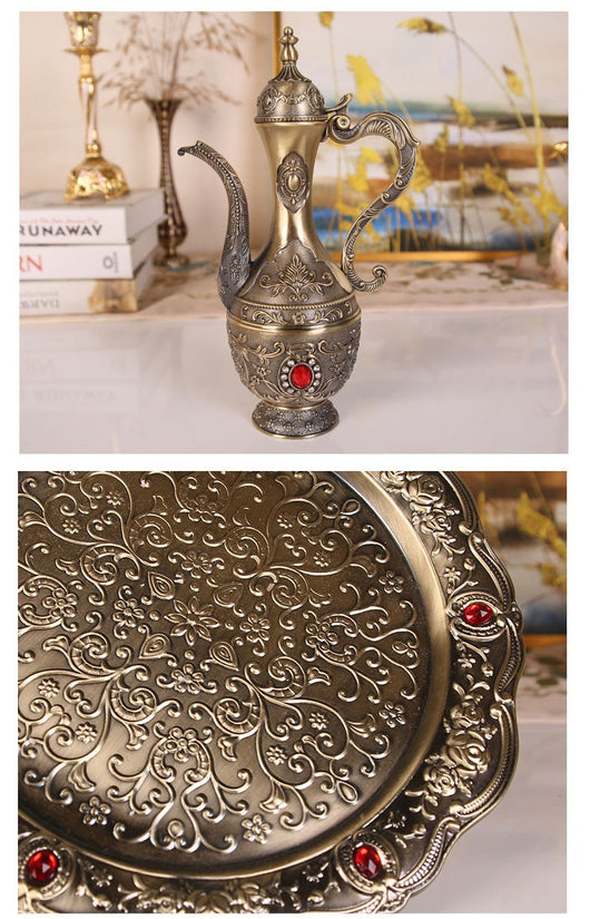 Juego Decorativo de Vino con Patrón Exquisito para el Hogar - Image 10