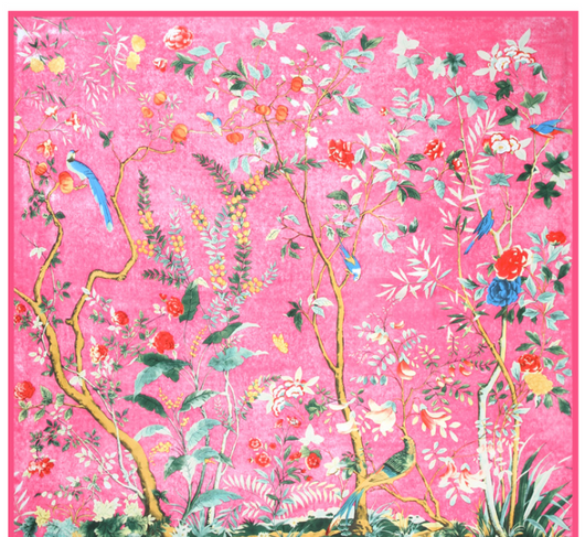 Pañuelo de Seda Twill Estampado Flores y Aves Jungle 130cm Protección Solar - Image 10