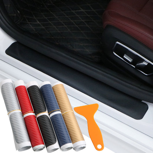 Protector de Umbral Automotriz en Fibra de Carbono - Película Antirasguños para Puertas - Image 11