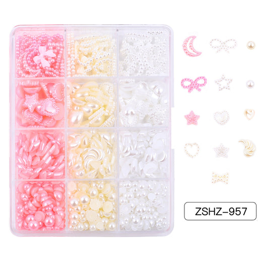 Set de Adornos Navideños de Resina con Lazos y Moños Mixtos - Image 23