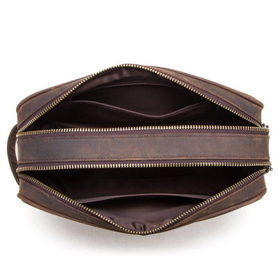 Cartera de Cuero Genuino Vintage para Hombre - Primera Capa - Image 5