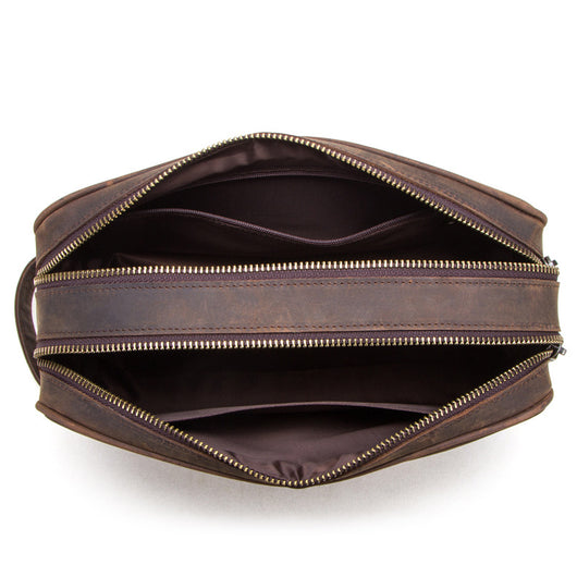 Cartera de Cuero Genuino Vintage para Hombre - Primera Capa - Image 5