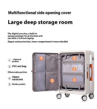 Maleta Trolley Multifuncional con Cargador USB y Ruedas Universales 20 Pulgadas - Image 27