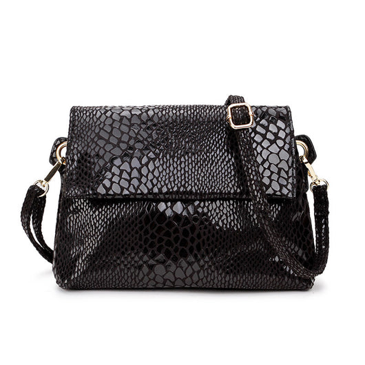 Bolso Cuadrado Pequeño con Patrón Serpiente - Image 6