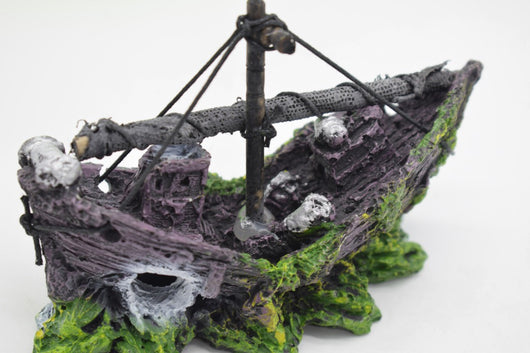 Decoración de Acuario Barco de Red - Paisaje en Miniatura para Peceras - Image 11