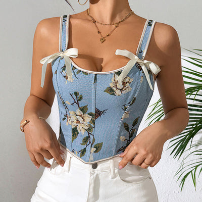 Chaleco Vintage Floral Estilo Europeo y Francés - Image 20