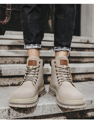 Botas de Trabajo Vintage en Cuero Genuino Talla Grande para Hombre - Image 6
