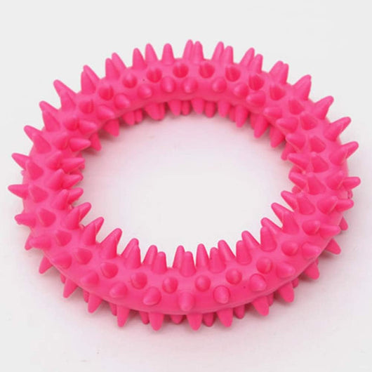 Juguete Masticable para Perros Anillo Espinado TPR - Limpieza Dental y Entrenamiento - Image 9