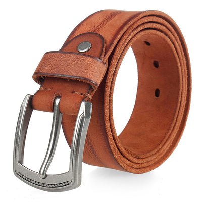 Cinturón de Cuero y Top Denim Retro Versátil - Image 10