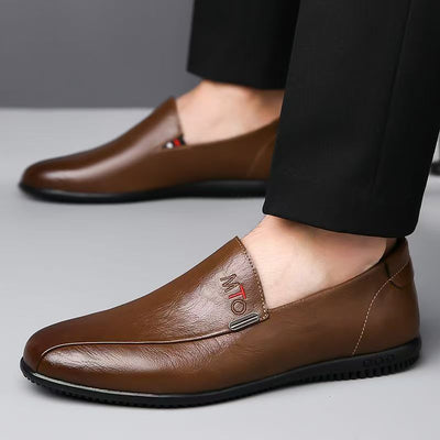Zapatos Casuales Slip-on de Cuero Transpirable para Hombre - Image 3