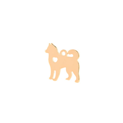 Llavero Personalizado Corazón Hueco Acero Inoxidable Diseño Cachorro - Image 28