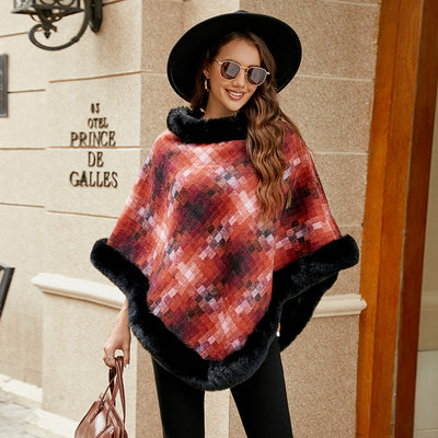 Poncho Térmico Escocés para Mujer - Abrigo Capa de Punto - Image 12