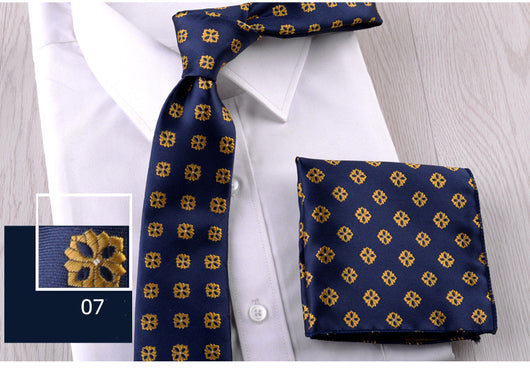 Combo Corbata y Pañuelo de Bolsillo para Hombre Profesional - Image 8