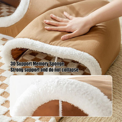 Túnel Cama para Gatos con Juguetes - Casa Cueva Plegable y Lavable - Image 5