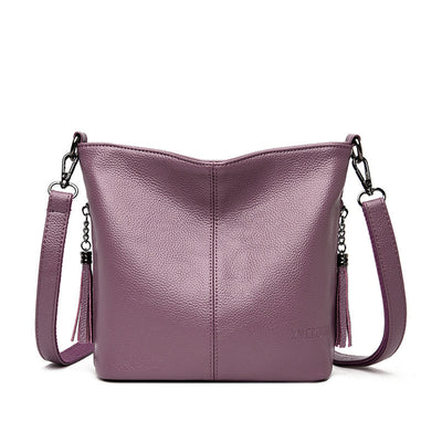 Bolso Bandolera Mujer de Gran Capacidad con Detalles de Borlas - Image 11